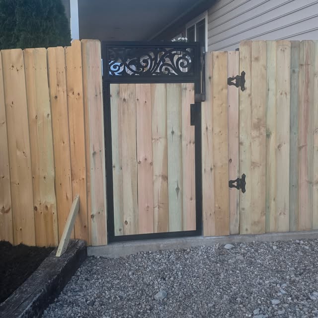 Custom Wood and Steel Gate
